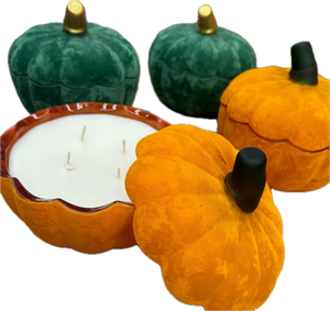 Velvet Glass Pumpkin