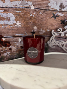 Limited edition red glass Christmas jar