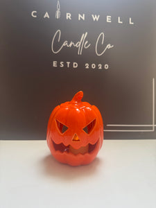 Orange pumpkin wax burner